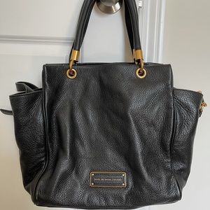 Marc Jacob Black Leather Tote, Excellent Condition